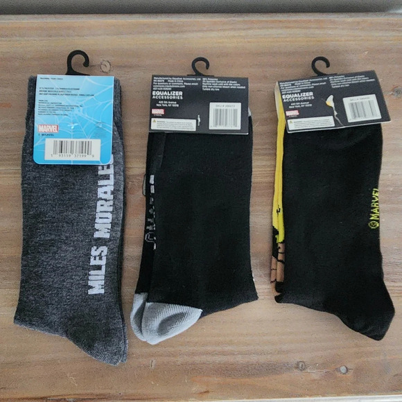 Marvel Crew Socks – 3 Pairs – Spiderman, Wolverine, Avengers – NWT  socks comics - Picture 11 of 11